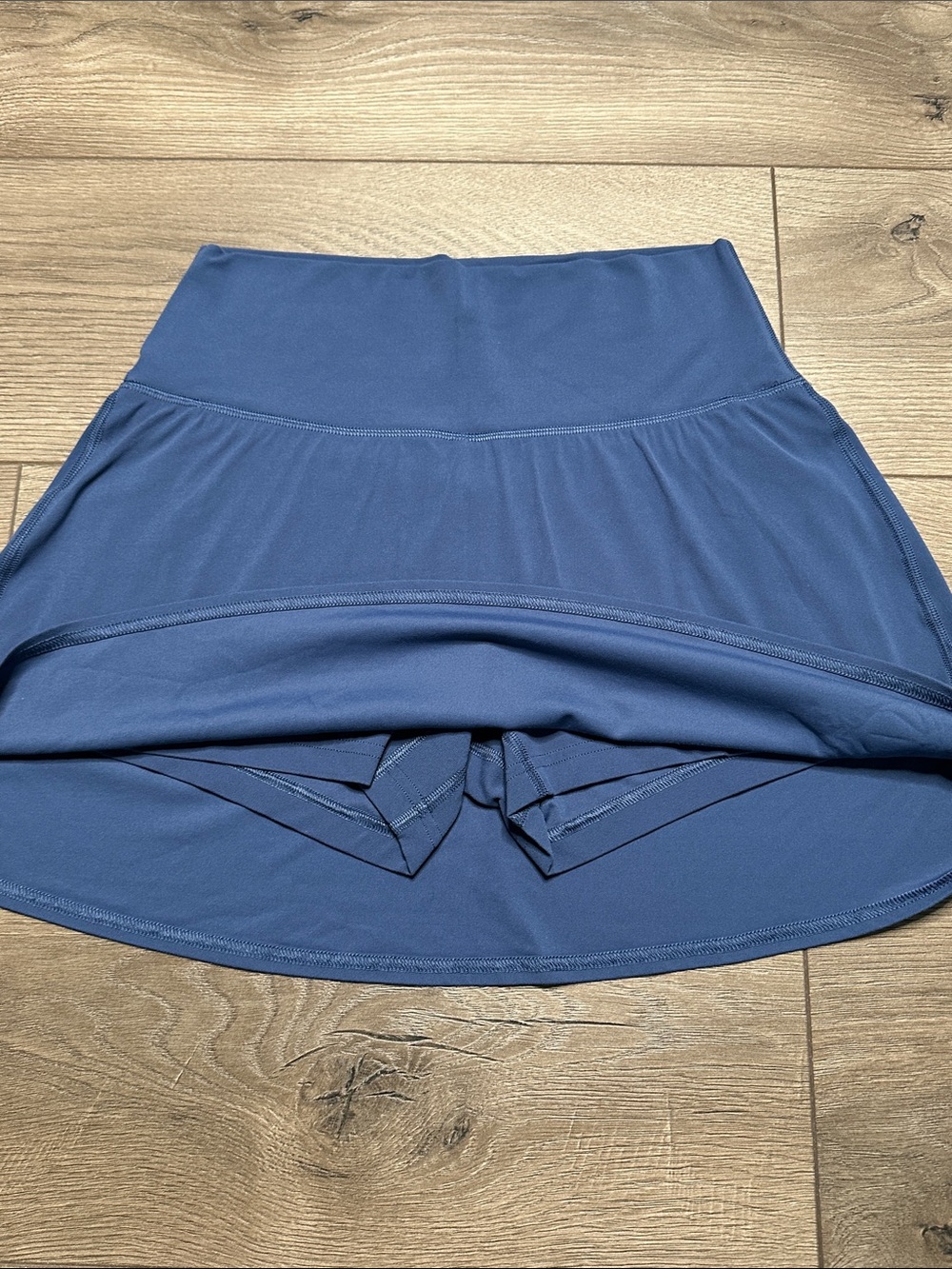 Lululemon Align High-Rise Tennis Active Skirt Skort Blue Twill Magic Logo Size 8 - Picture 6 of 12